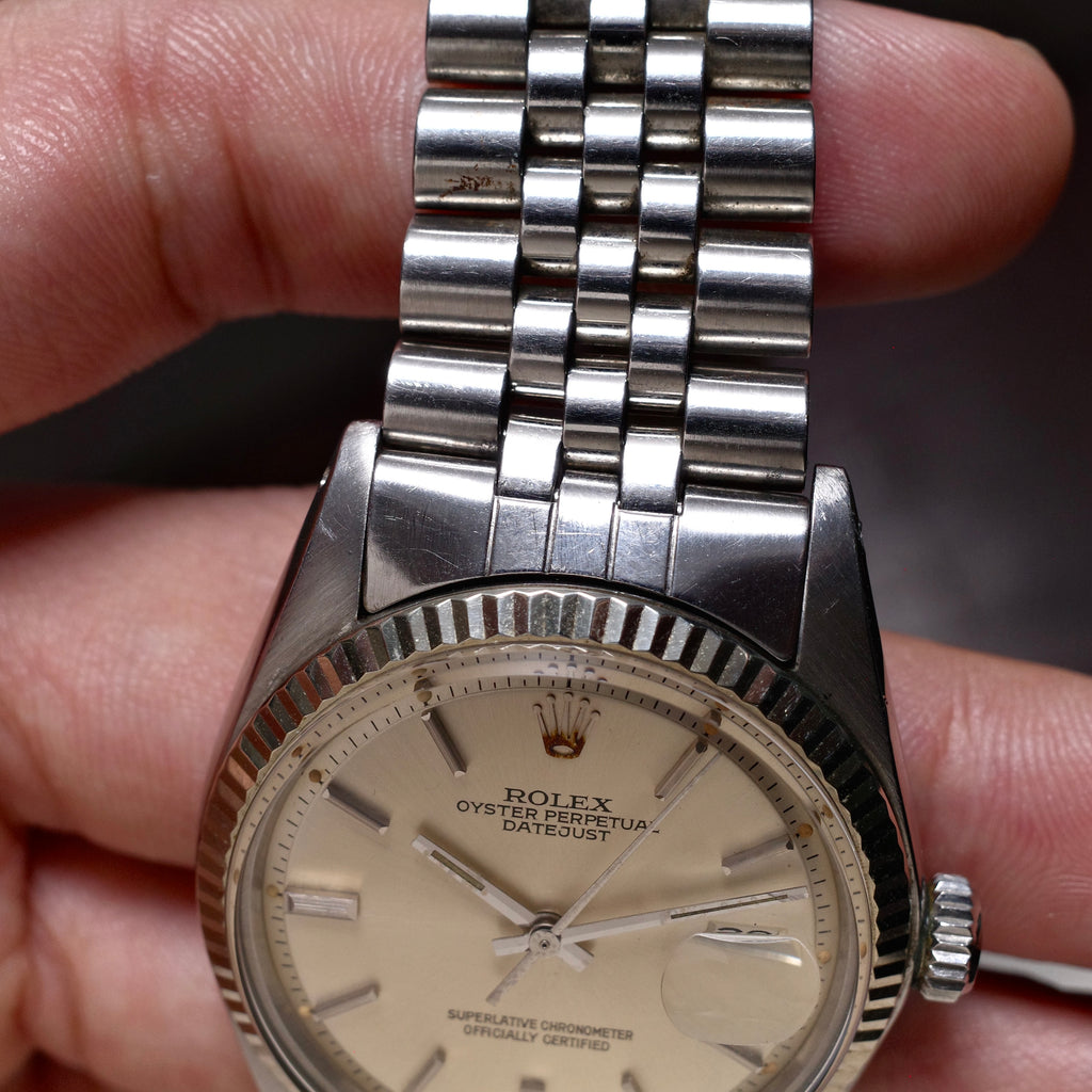 Rolex Datejust 1601 White Gold Bezel