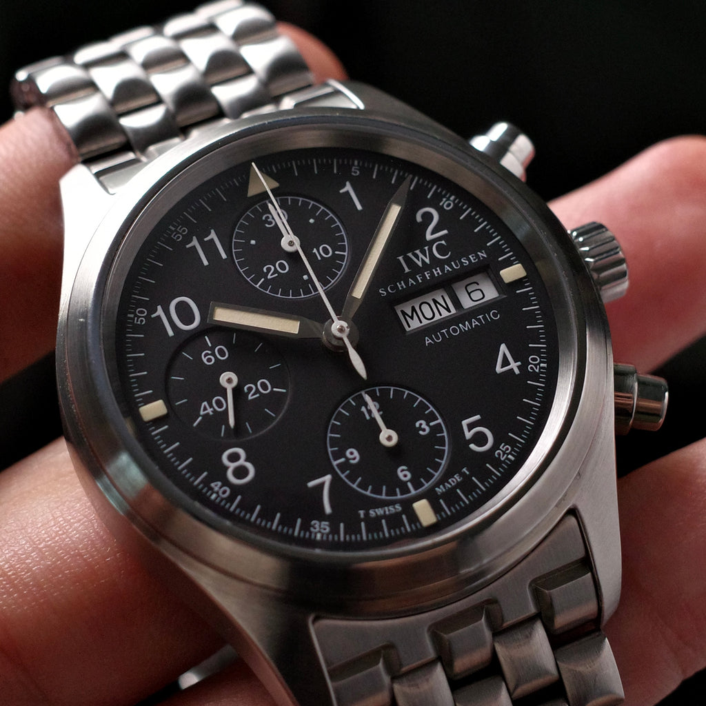 IWC Fliegerchronograph IW3706 with Pyramid bracelet
