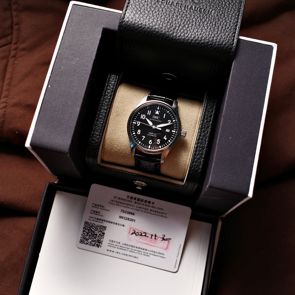 IWC Pilot's Mark XX Black Dial ref. IW328201 Automatic