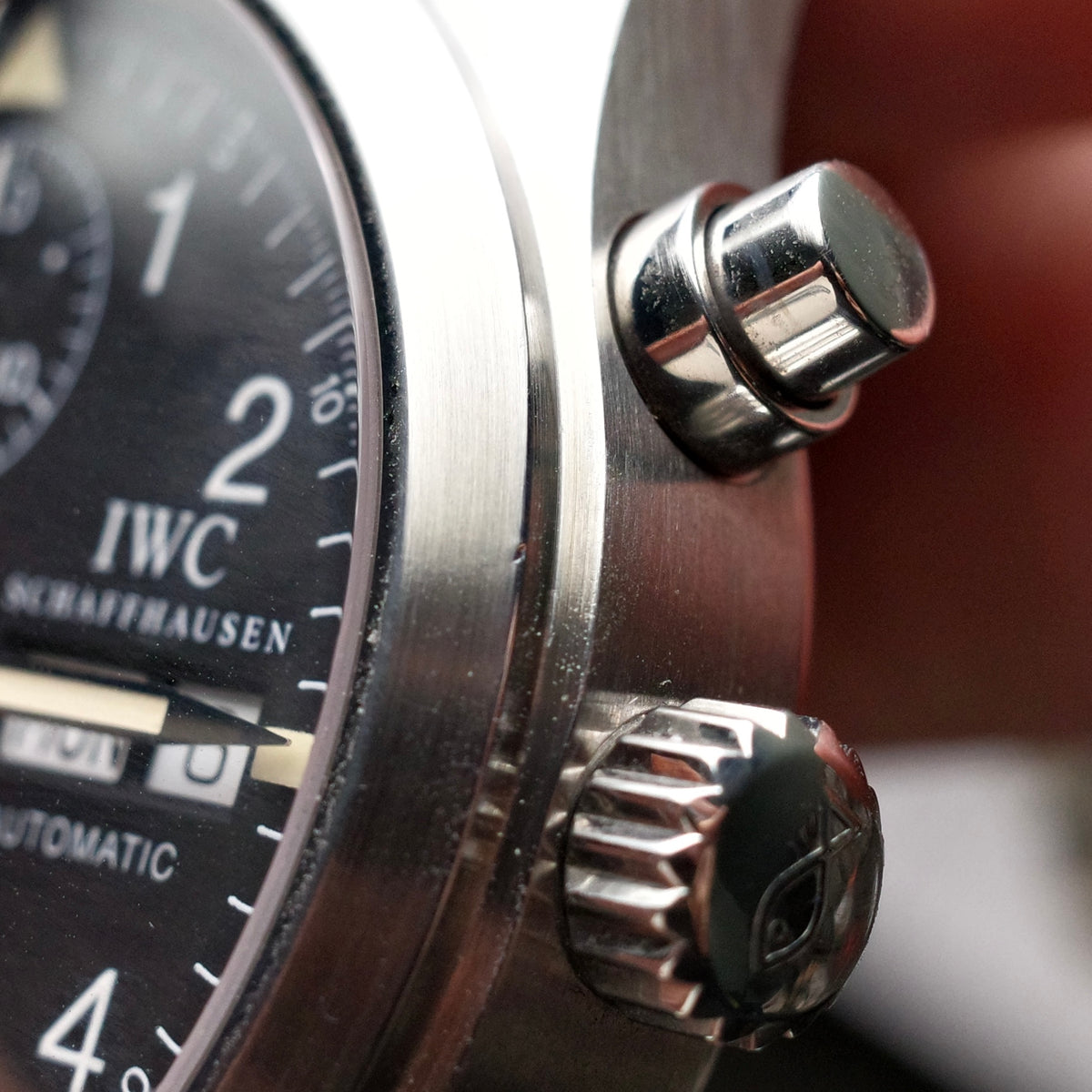 IWC Fliegerchronograph IW3706 with Pyramid bracelet