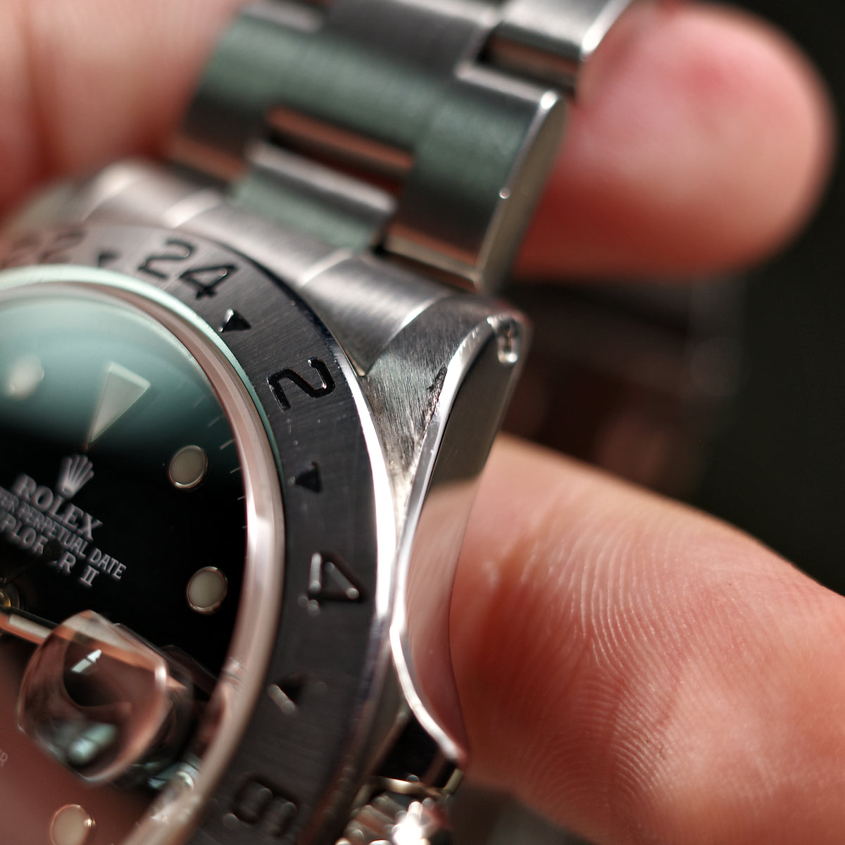 Rolex Explorer II 16570 Black Lacquer Dial - A series - 1999