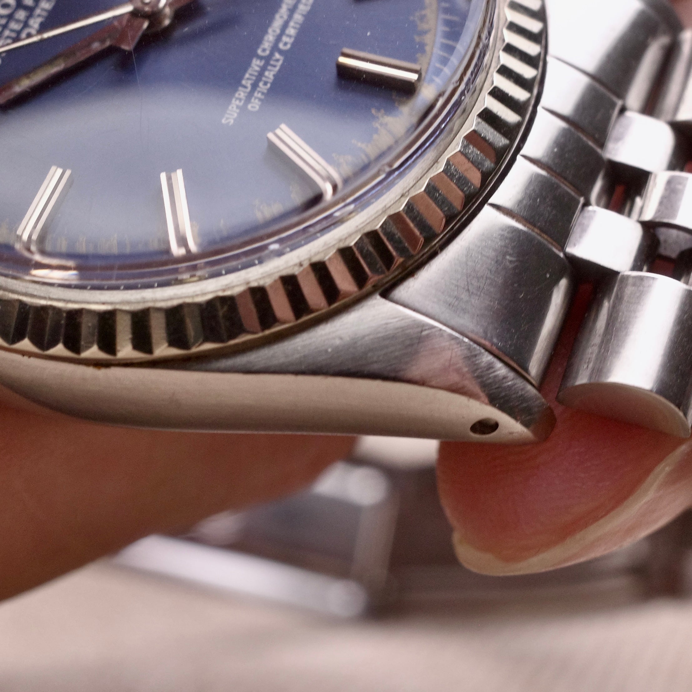 Rolex Datejust 1601 Blue White Boy Dial