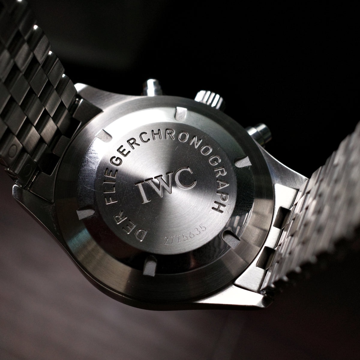 IWC Fliegerchronograph IW3706 with Pyramid bracelet