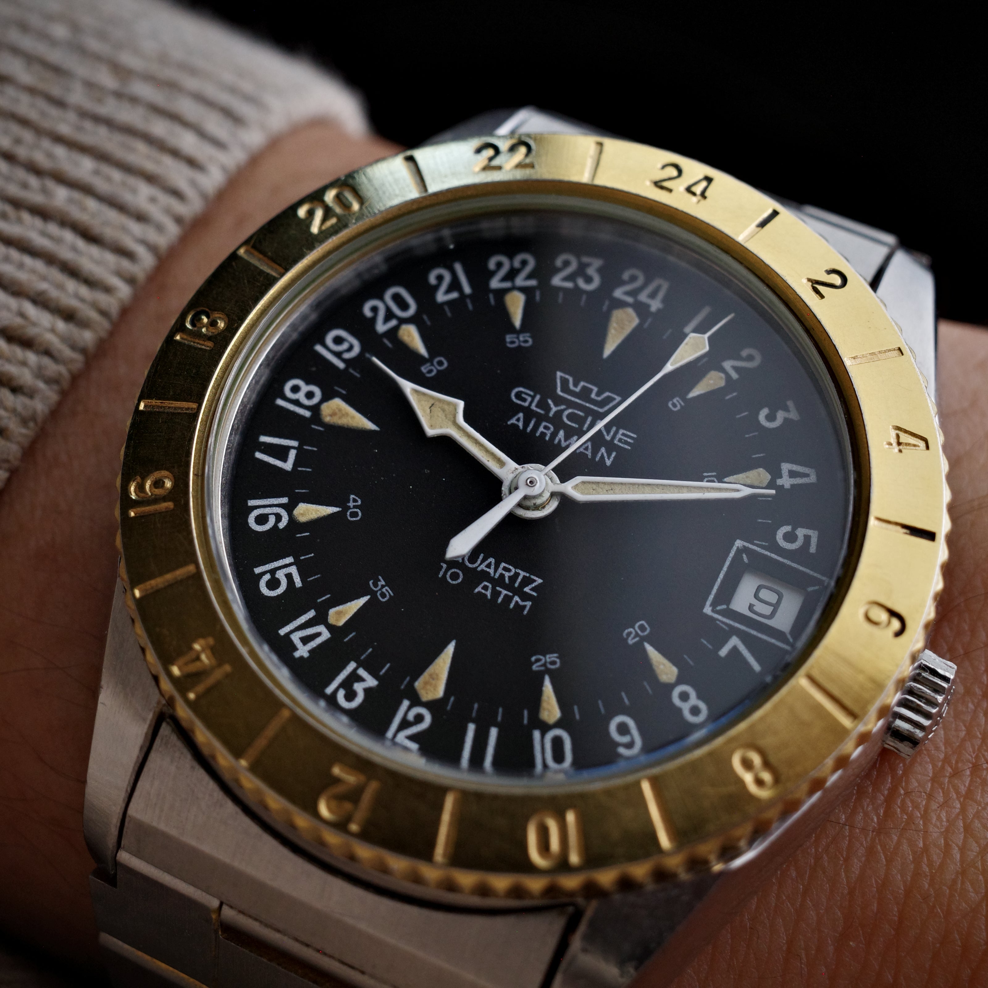 Glycine Airman Military Time 823.111 Quartz