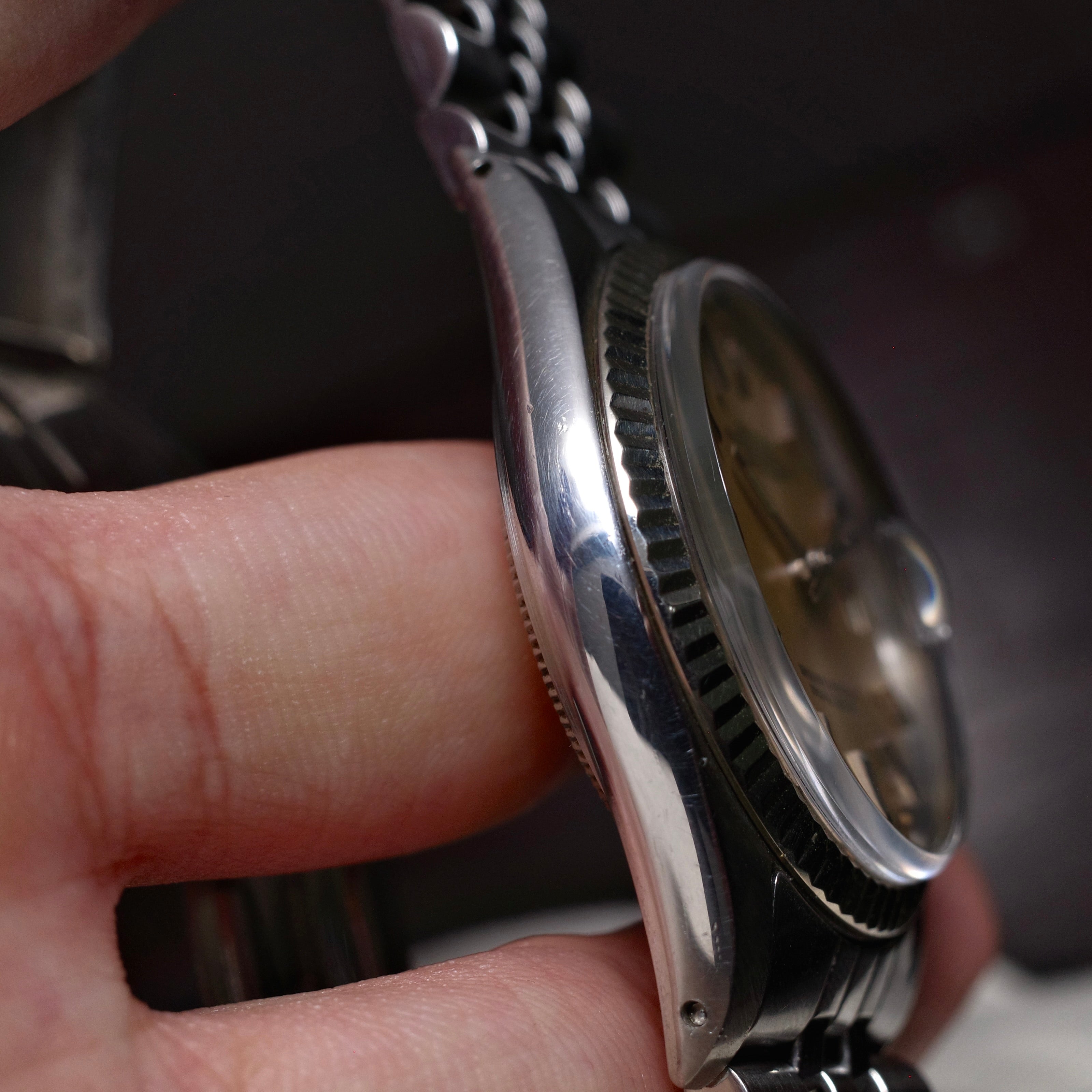 Rolex Datejust 1601 White Gold Bezel