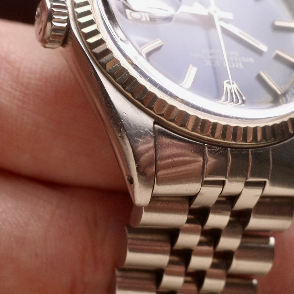Rolex Datejust 1601 Blue White Boy Dial