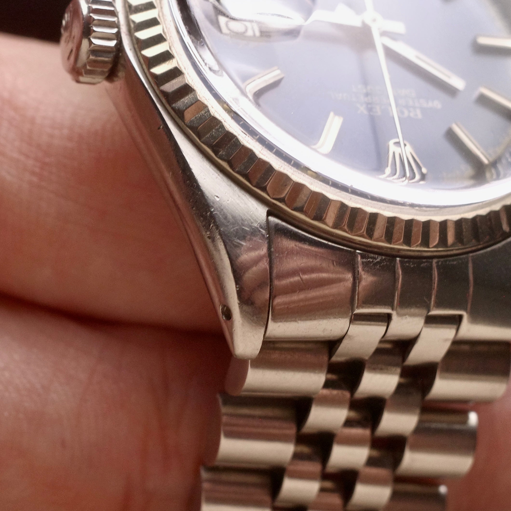 Rolex Datejust 1601 Blue White Boy Dial