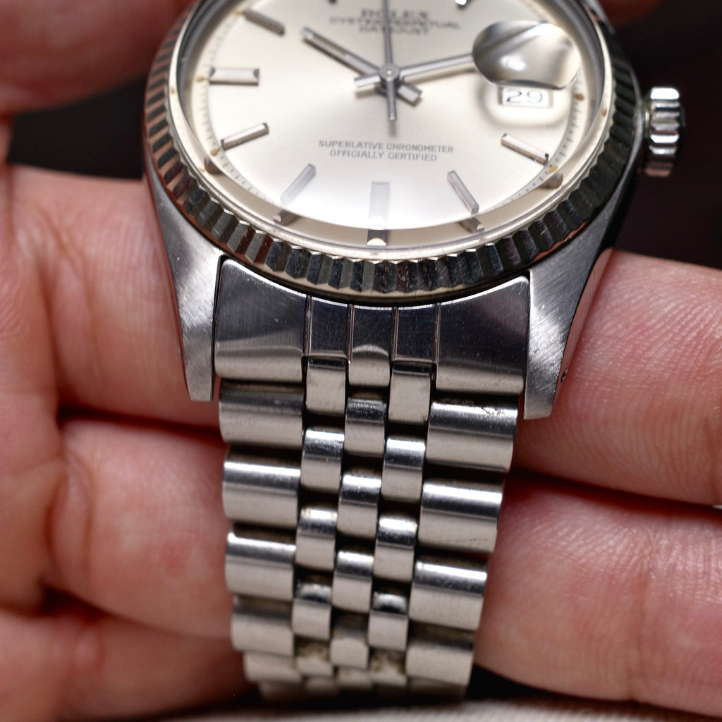 Rolex Datejust 1601 White Gold Bezel