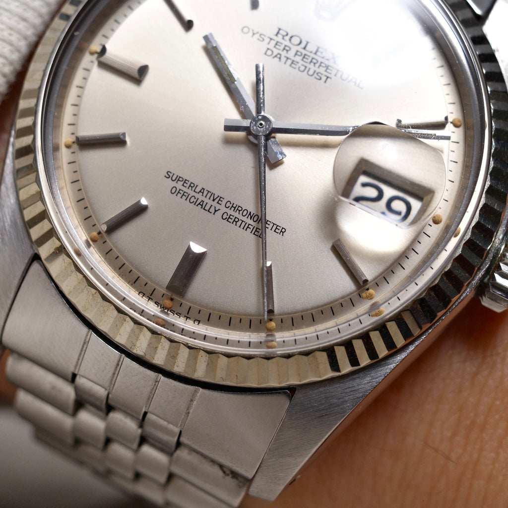 Rolex Datejust 1601 White Gold Bezel