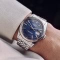 Rolex Datejust 1601 Blue White Boy Dial