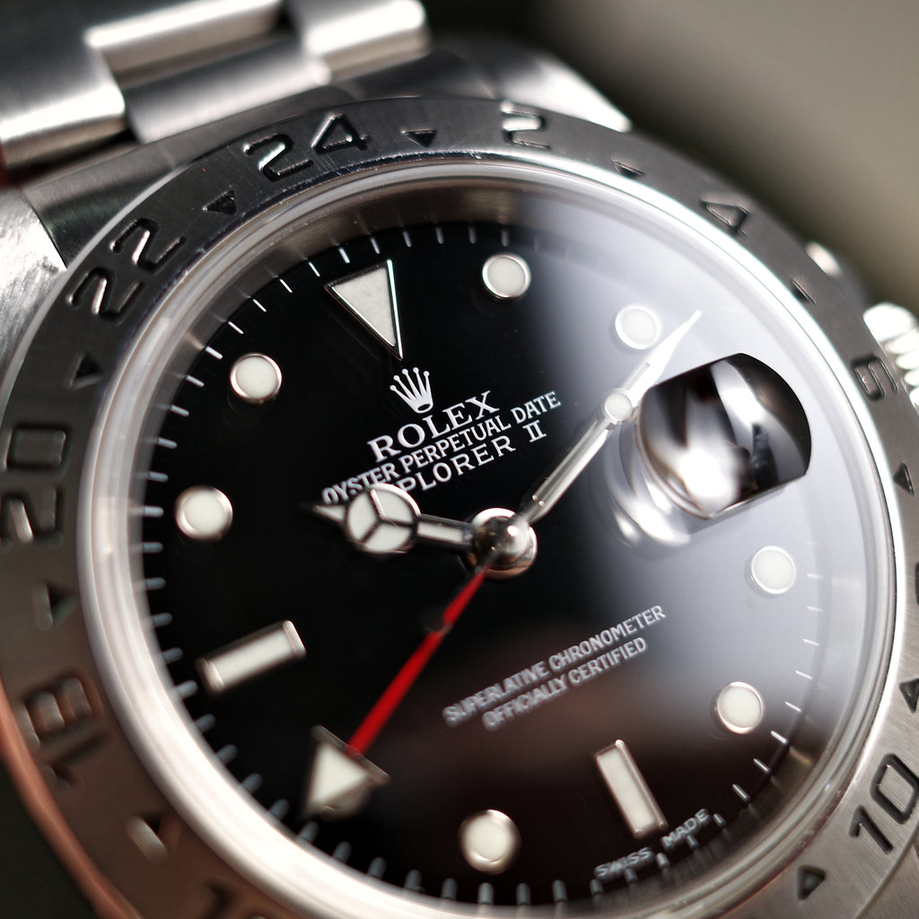 Rolex Explorer II 16570 Black Lacquer Dial - A series - 1999