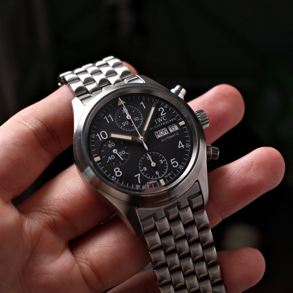 IWC Fliegerchronograph IW3706 with Pyramid bracelet