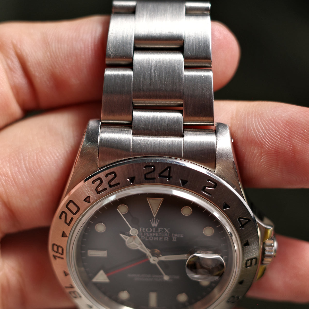 Rolex Explorer II 16570 Black Lacquer Dial - A series - 1999