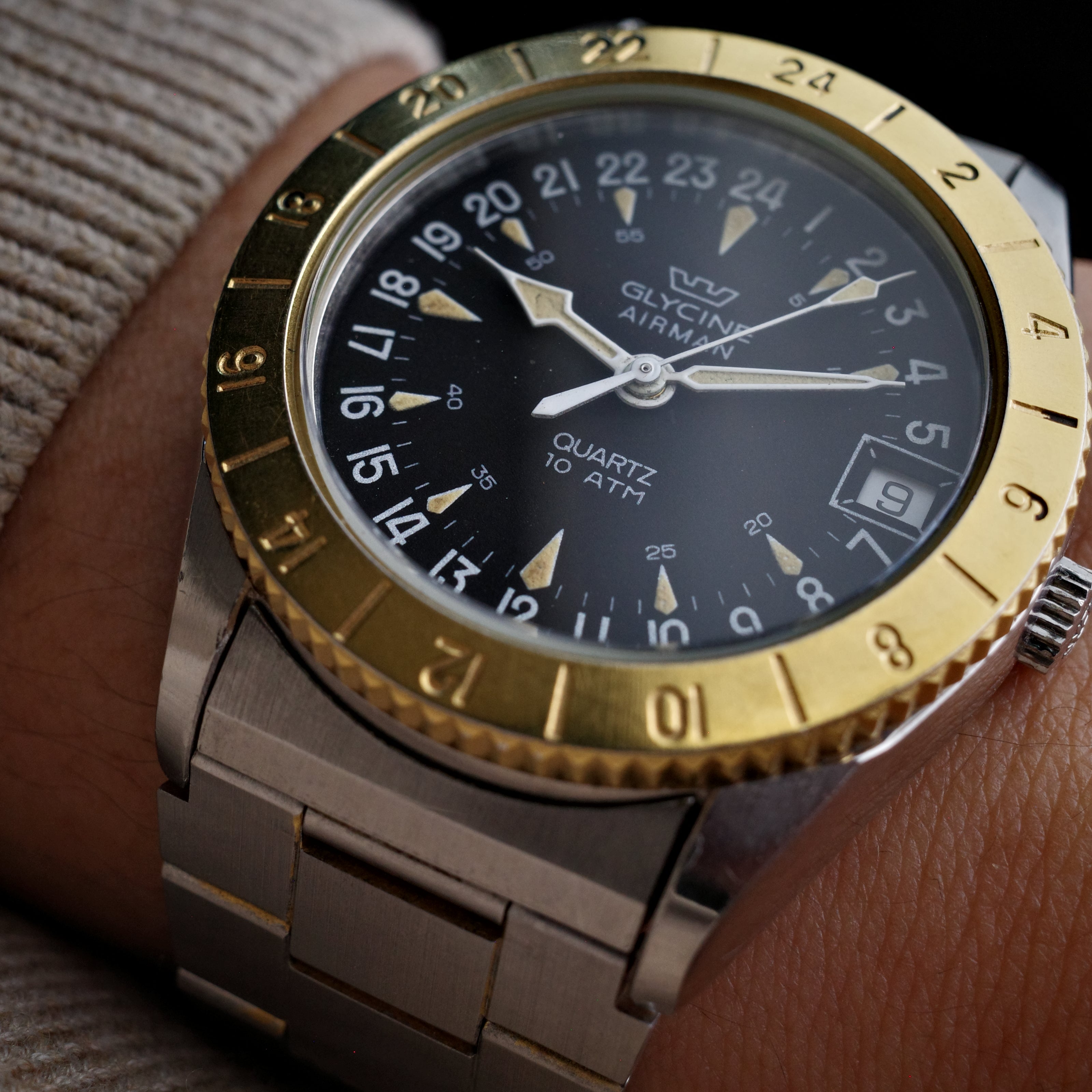 Glycine Airman Military Time 823.111 Quartz