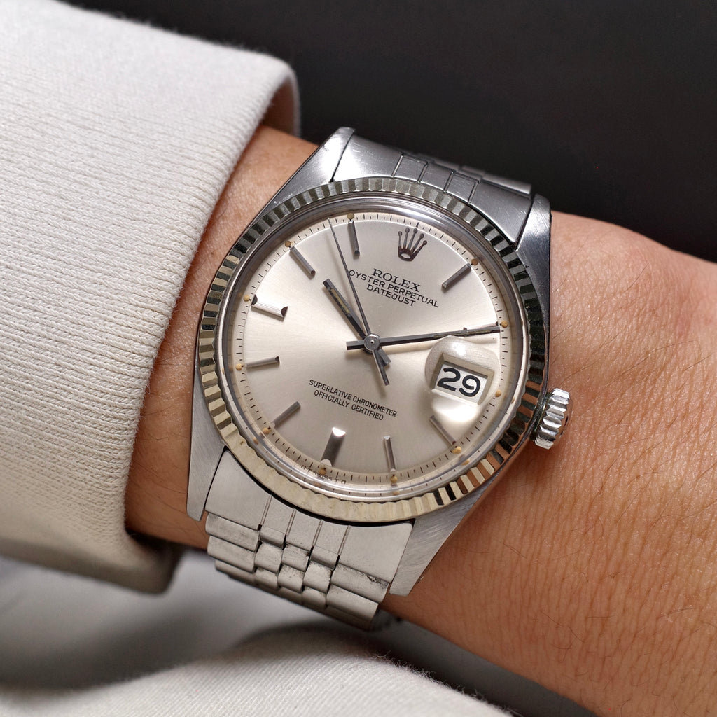 Rolex Datejust 1601 White Gold Bezel