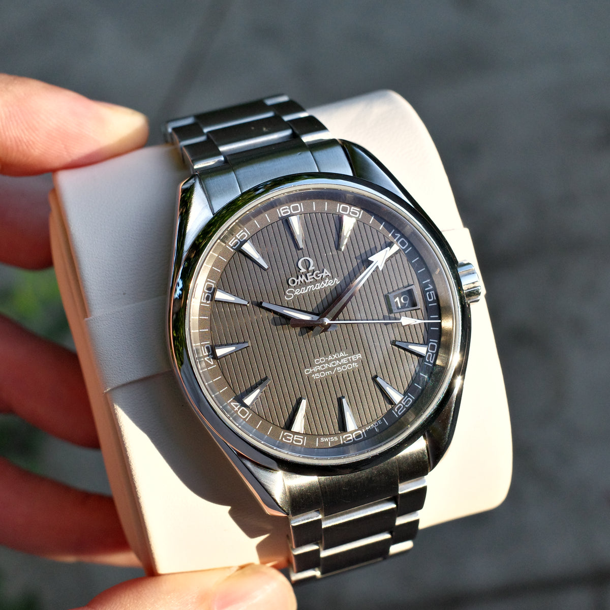 Omega Aqua Terra 231.10.42.21.06.001 Grey Teak "Sky Fall"