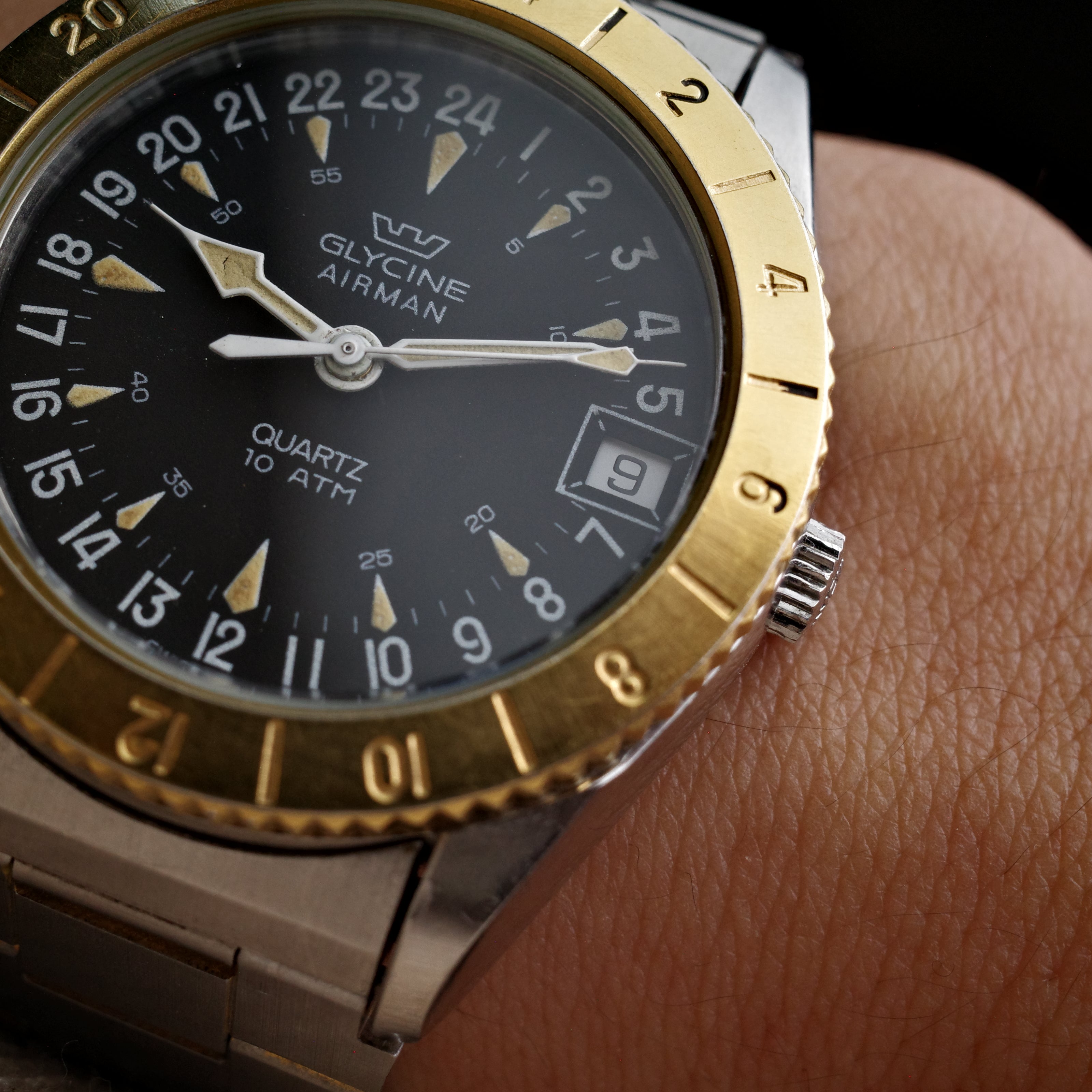 Glycine Airman Military Time 823.111 Quartz